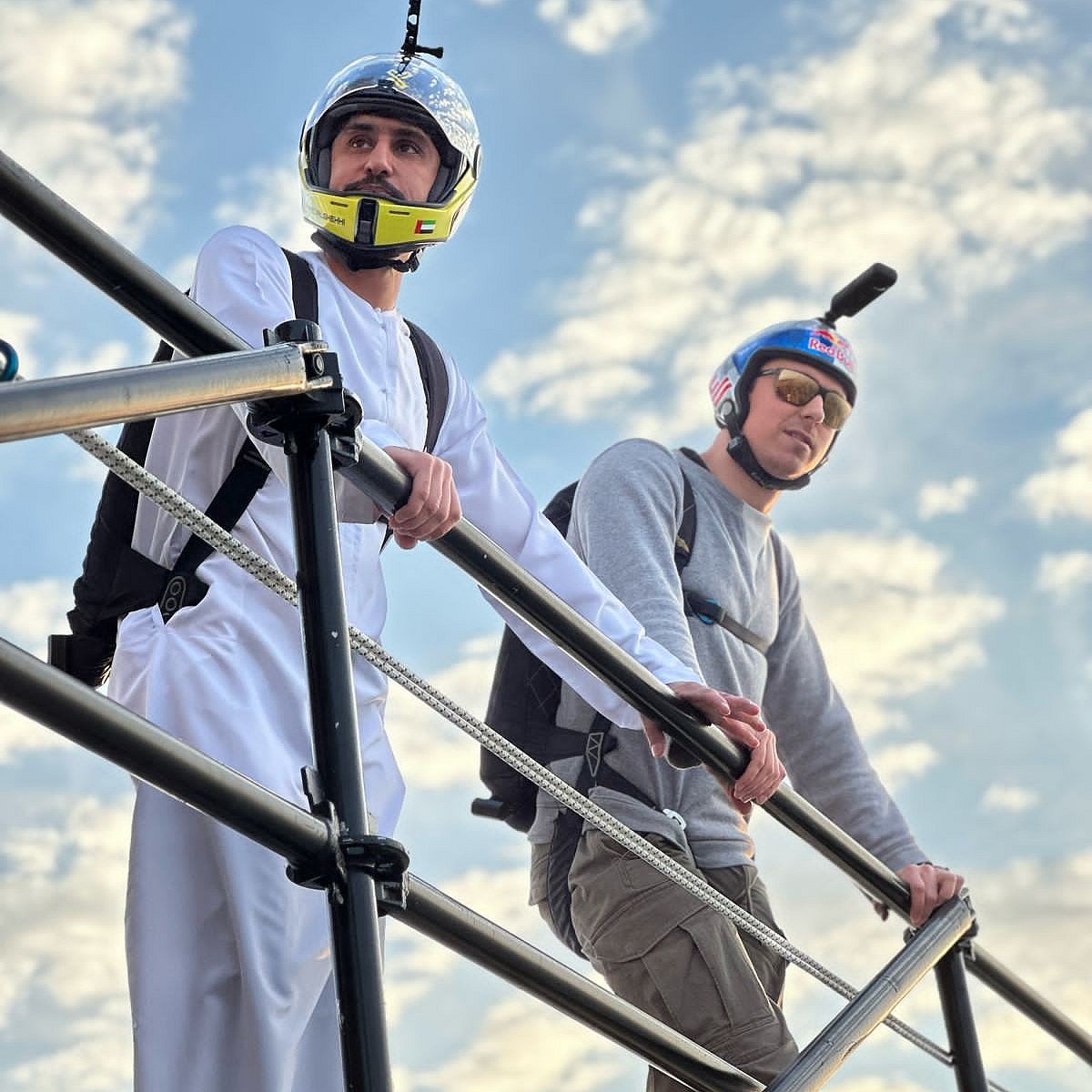 Daring Emirati Officer Base Jumps from Burj Khalifa